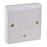MK Electric 13A 1 Gang Fused Spur with Screwless Logic Plus Flush Mounting High Gloss White Finish K337 WHI