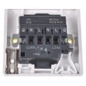 MK Electric 13A 1 Gang Fused Spur with Screwless Logic Plus Flush Mounting High Gloss White Finish K337 WHI