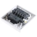 MK Electric 13A 1 Gang Switched Fused Spur High Grade Thermoset Surface/Flush Mount K370 WHI