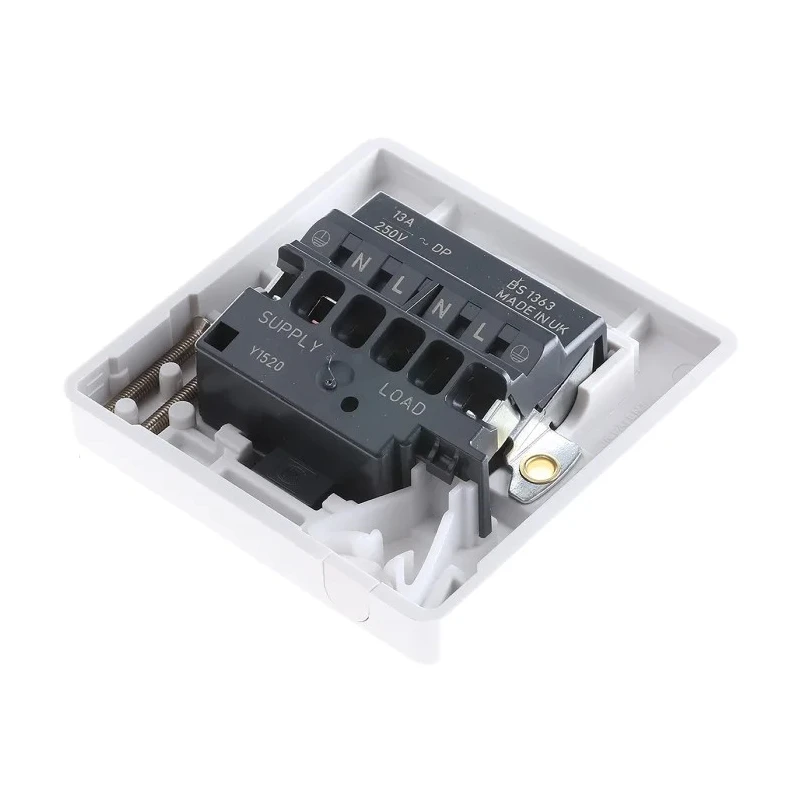 MK Electric 13A 1 Gang Switched Fused Spur High Grade Thermoset Surface/Flush Mount K370 WHI