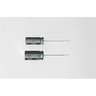 Nichicon 4F Electric Double Layer Supercapacitor ±20% Tolerance 2.7V DC Through Hole Mount JUAT1405MPD