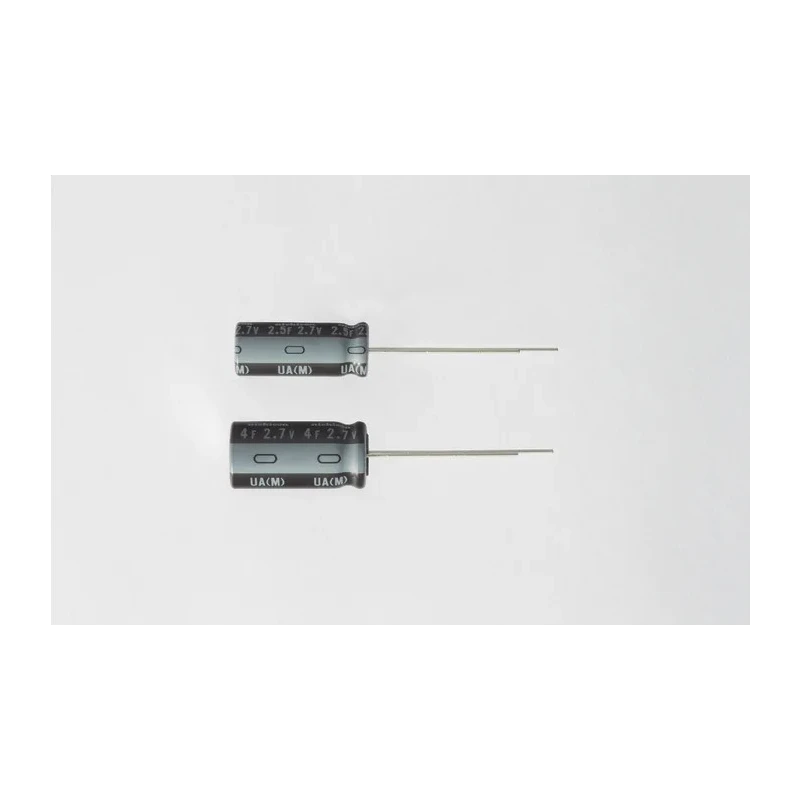 Nichicon 4F Electric Double Layer Supercapacitor ±20% Tolerance 2.7V DC Through Hole Mount JUAT1405MPD