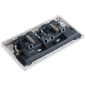 MK Electric 13A White 2 Gang Plug Socket Logic Plus, Indoor Type G British K781 WHI