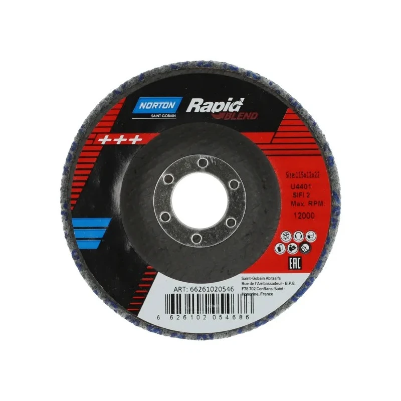 Norton Zirconium Oxide Fine Grade Non-Woven Abrasive Disc 114.3 mm 66261020546