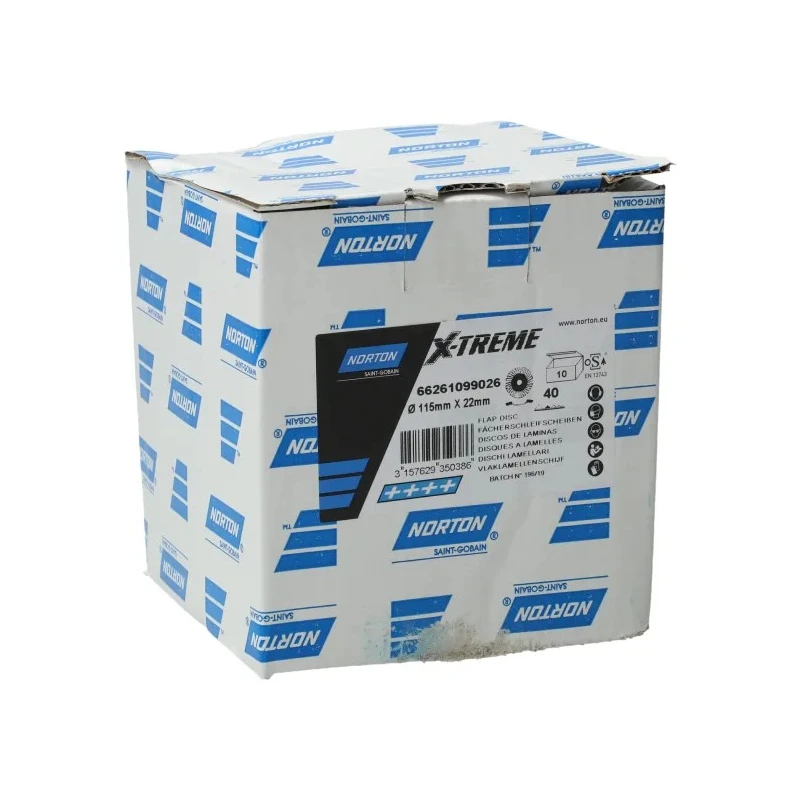 Norton Zirconium Abrasive Disc Flap Disc 115 mm 40 Grit 78072726071