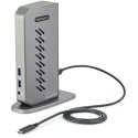 StarTech.com USB C Docking Station 4096 x 2160 pixel 4K 60Hz Resolution USB 3.1 Ports Dual HDMI DisplayPort DK30A2DHUUE