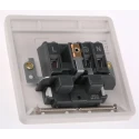 MK Electric 13A White 1 Gang Plug Socket Logic Plus Indoor Type G Flush, Surface Mount K780 WHI