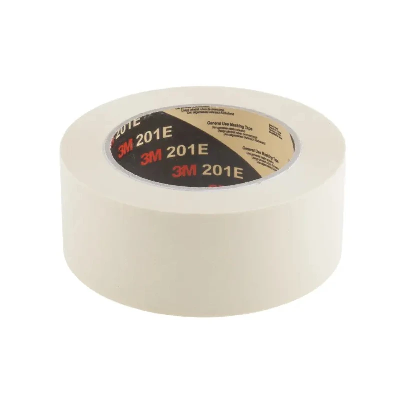 3M General Use Masking Tape 48mm Width 50m Length Rubber Adhesive Paper Backing 201E 48 mmx 50m