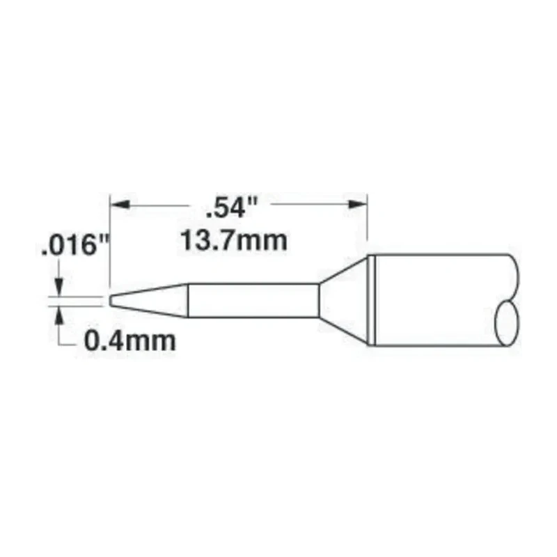 Metcal 0.4 mm Conical 13.7 mm Soldering Iron Tip for MX-H1-AV, MX-RM3E STTC-006
