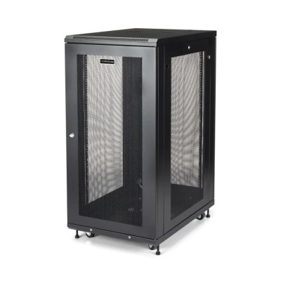 StarTech.com 24U Rack Server Cabinet Steel 1172mm Height 85.2mm Depth 600mm Width RK2433BKM