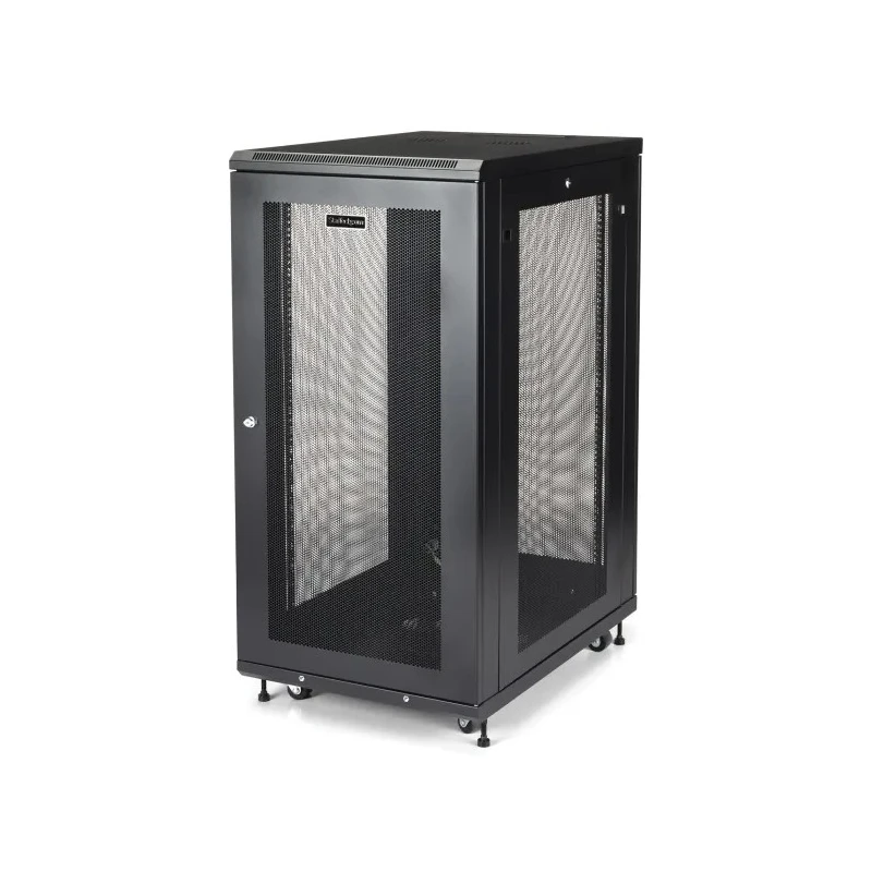 StarTech.com 24U Rack Server Cabinet Steel 1172mm Height 85.2mm Depth 600mm Width RK2433BKM