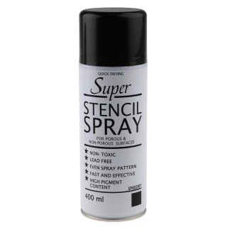 Inktek Black Spray Paint 400 ml Aerosol Paint United Kingdom 77
