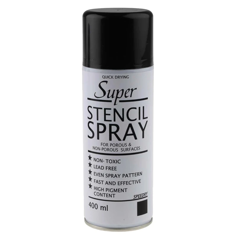 Inktek Black Spray Paint 400 ml Aerosol Paint United Kingdom 77