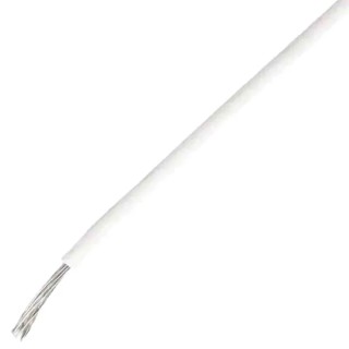 TE Connectivity SPEC 55 Series White Harsh Environment Wire, 19 x 36 AWG, Ethylene Tetrafluoroethylene, 100 m 55A0111-24-9