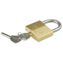 ABUS Keyed Brass Weatherproof Padlock, 50mm Body, 8mm Shackle XR0065IB50KA7