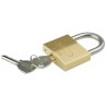 ABUS Keyed Brass Weatherproof Padlock, 50mm Body, 8mm Shackle XR0065IB50KA7