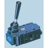 Parker Lever Pneumatic Manual Control Valve B53 Series G 1/4 Port, 3/2 Valve Function, Die Cast Zinc Body B53003LS