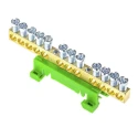 Entrelec DBTI Series Green Earthing Bar Accessory for Terminal Blocks 1SNA356103R0400
