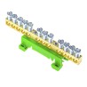 Entrelec DBTI Series Green Earthing Bar Accessory for Terminal Blocks 1SNA356103R0400