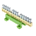 Entrelec DBTI Series Green Earthing Bar Accessory for Terminal Blocks 1SNA356103R0400