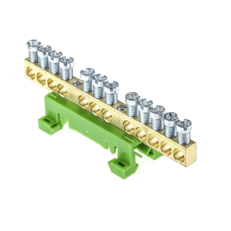 Entrelec DBTI Series Green Earthing Bar Accessory for Terminal Blocks 1SNA356103R0400