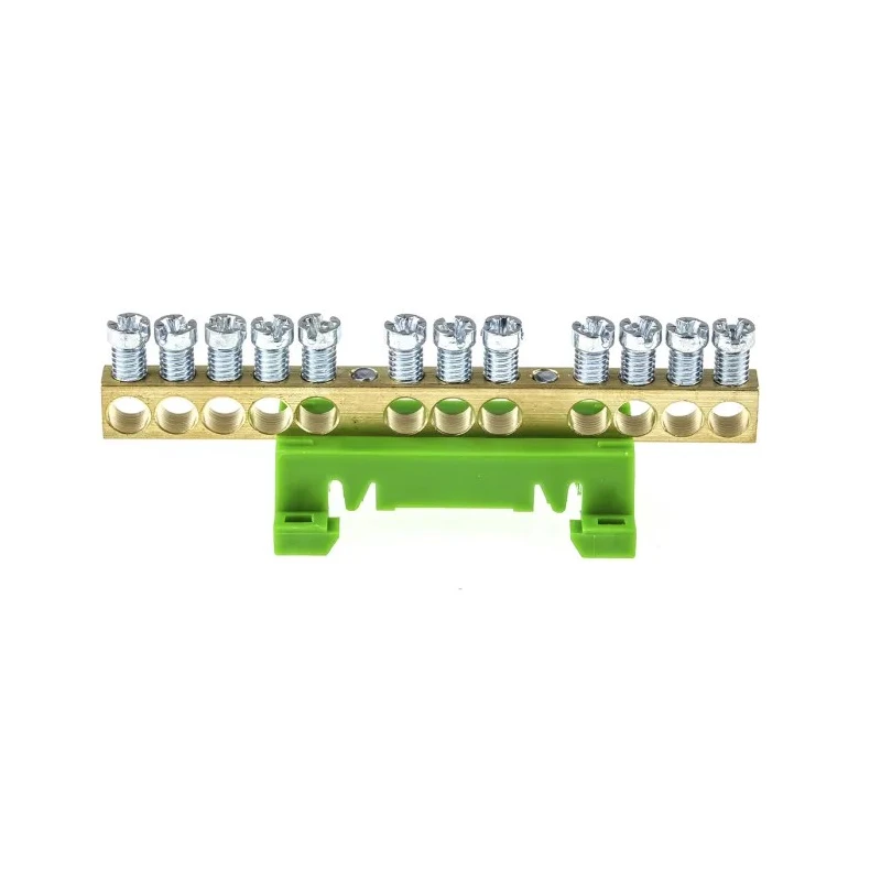 Entrelec DBTI Series Green Earthing Bar Accessory for Terminal Blocks 1SNA356103R0400