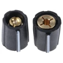 Sifam 11.5 mm Diameter Black Nylon Potentiometer Knob for 3.2 mm Circular Shaft SP111 125 BLACK