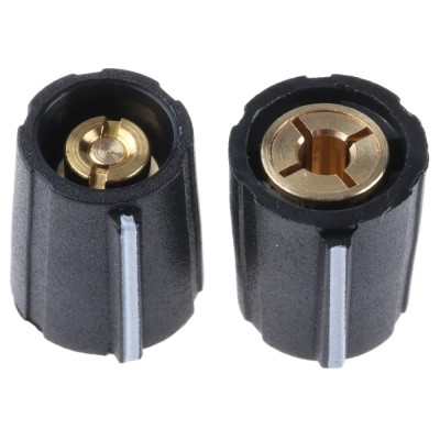 Sifam 11.5 mm Diameter Black Nylon Potentiometer Knob for 3.2 mm Circular Shaft SP111 125 BLACK