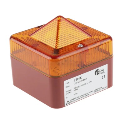 e2s Amber Beacon Xenon Flashing Light 230V AC Surface Mount IP66 L101XAC230BR/A