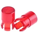 Visual LED Lens for Through-Hole LEDs Red 5 mm Polycarbonate Mount CLF 280 RTP