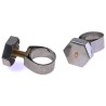 Unex Hose & Jubilee Clip, Brass Bolt with Stainless Steel Thumb Hex Screw, 11mm Width, 14-19mm ID 9930