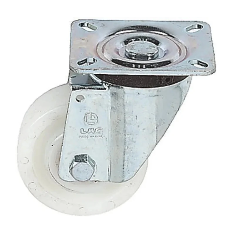 LAG Swivel Castor, 850 kg Load Capacity, 200 mm Polyamide Wheel, Galvanised Steel Frame 17872