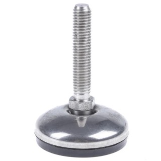 Nu-Tech Engineering M10 50 mm Dia. Stainless Steel Adjustable Foot 350 kg Static Load Capacity 3.5 ° Tilt Angle A105/001