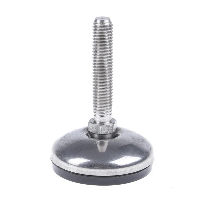 Nu-Tech Engineering M10 50 mm Dia. Stainless Steel Adjustable Foot 350 kg Static Load Capacity 3.5 ° Tilt Angle A105/001