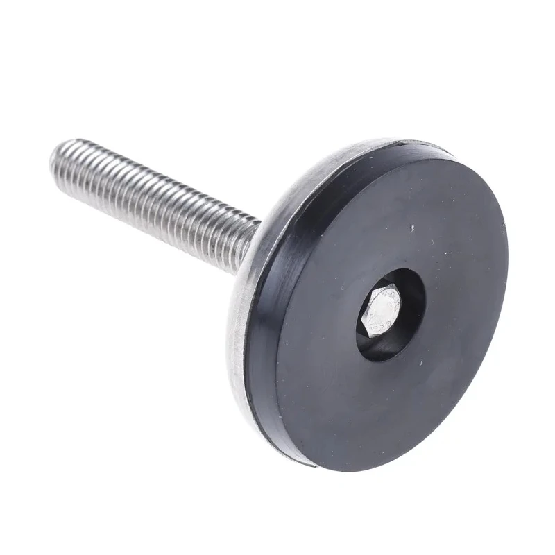 Nu-Tech Engineering M10 50 mm Dia. Stainless Steel Adjustable Foot 350 kg Static Load Capacity 3.5 ° Tilt Angle A105/001