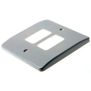 MK Electric White 2 Gang Light Switch Cover K3632 WHI