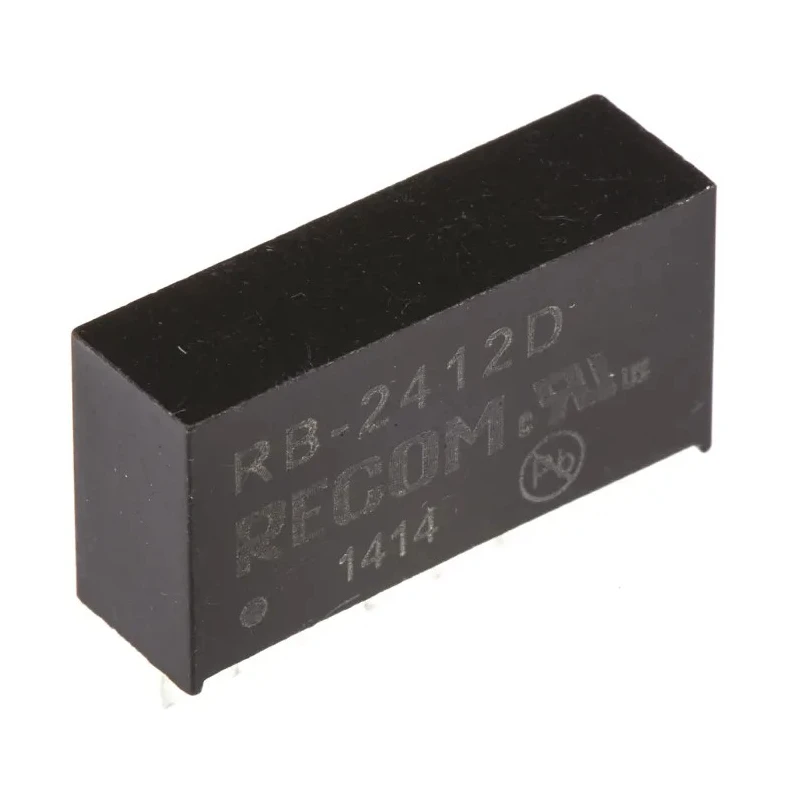 Recom 12V DC to -12V DC Dual Output DC/DC Converter Through Hole 1W RB-2412D