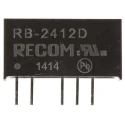 Recom 12V DC to -12V DC Dual Output DC/DC Converter Through Hole 1W RB-2412D