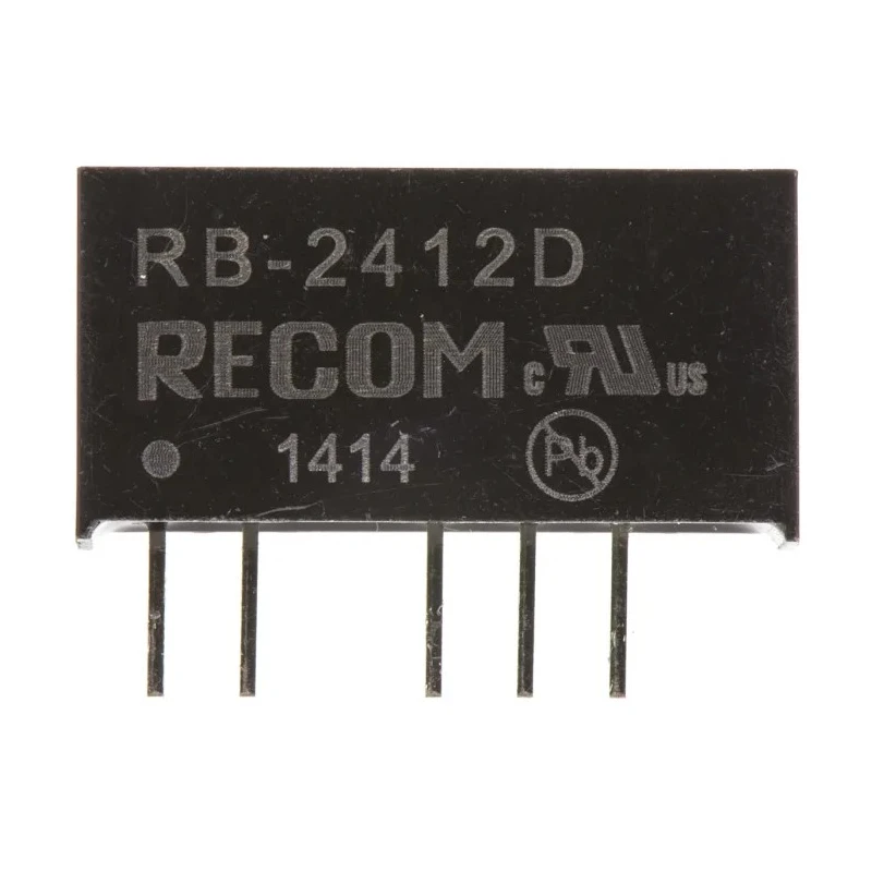 Recom 12V DC to -12V DC Dual Output DC/DC Converter Through Hole 1W RB-2412D