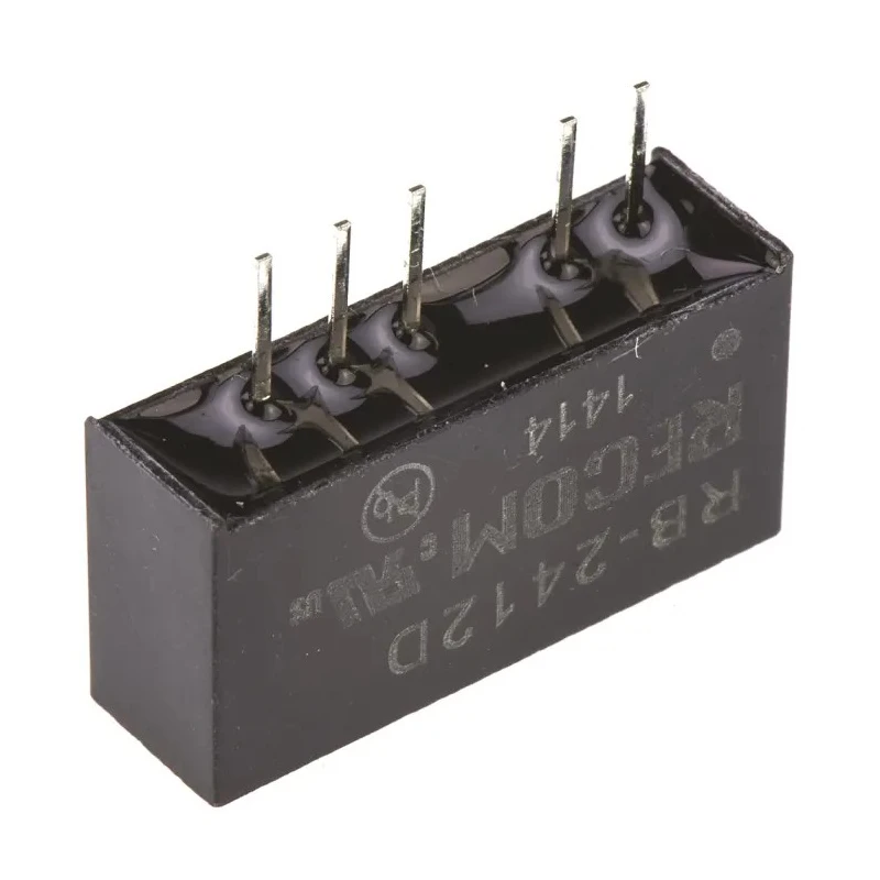 Recom 12V DC to -12V DC Dual Output DC/DC Converter Through Hole 1W RB-2412D
