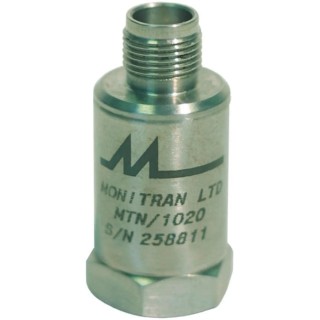 Monitran Vibration Sensor with TNC Connector 8 mA Max, -25 °C to 120 °C Stainless Steel Body MTN/1020
