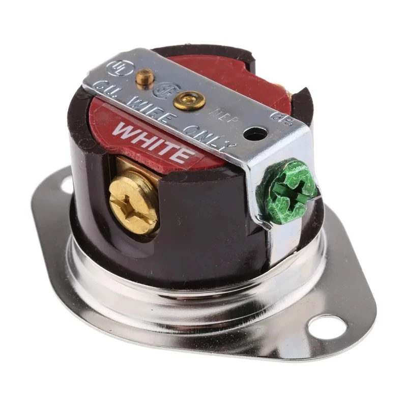 Hubbell 15A 125V USA Mains Connector Brown Panel Mount Steel Phenolic Screw Termination HBL5256
