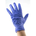 Polyco Healthline Indigo Purple Nitrile Disposable Gloves Food Safe, Size XL MFNP100/04