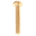 RS PRO Slot Pan Brass Machine Screw 30 mm M5 483-1634