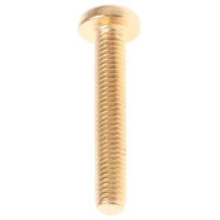 RS PRO Slot Pan Brass Machine Screw 30 mm M5 483-1634