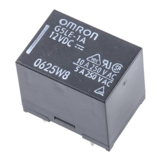 Omron Power Relay 12V DC Coil 10A Switching Current SPST PCB Mount G5LE-1A DC12