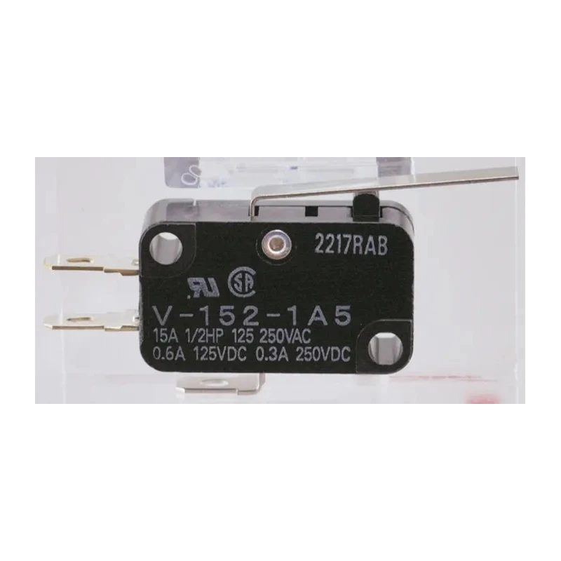 Omron Aratas Hinge Lever Micro Switch, Tab Terminal, 5A, 250 V AC, SPDT, IP40 VX-52-1C23