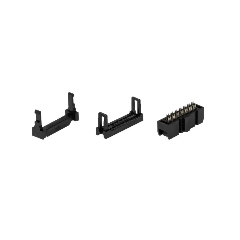 RS PRO 14-Way IDC Connector Female for Cable, 2 Row, 500V dc, 1A, Right Angle, Gold over Nickel 642-4963