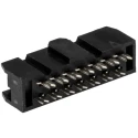 RS PRO 14-Way IDC Connector Female for Cable, 2 Row, 500V dc, 1A, Right Angle, Gold over Nickel 642-4963