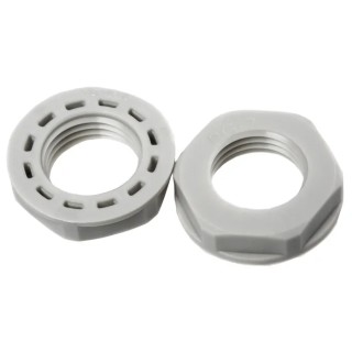 Legrand Grey Fibreglass Reinforced Polyamide Cable Gland Locknut PG7 Thread IP55 386871